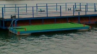 Trei copii au ramas blocati pe un ponton care s-a desprins de la malul unui lac din Arad