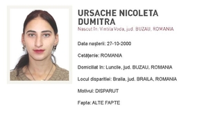 Alertă în Brăila! Ursache Nicoleta Dumitra a dispărut fără urmă. Cine o vede, să sune la 112