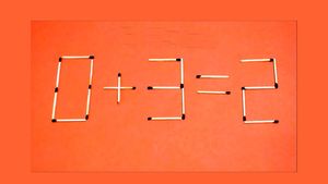 Test IQ exclusiv pentru genii | Mută un singur chibrit, pentru a corecta 0+3=2