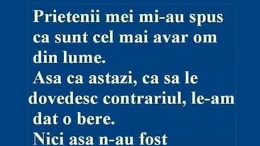 BANC | Cel mai avar om din lume