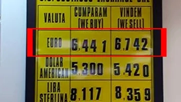 1 euro = 6.74 lei. Cursul valutar care a șocat toată România //UPDATE: Poziția Kaufland România