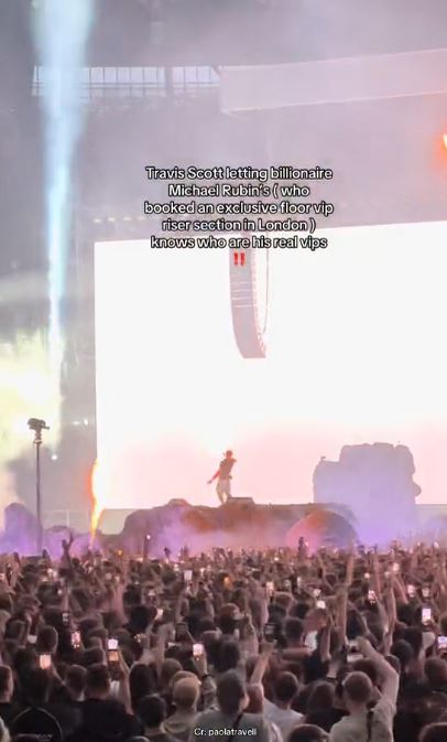 Travis Scott a susținut un concert în Tottenham
