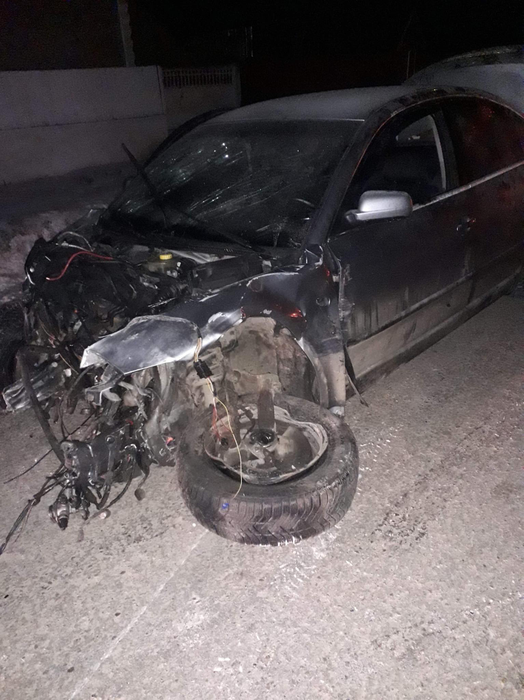 Așa arăta după accident mașina în care era Raluca Noacă. Ea se afla pe scaunul din dreapta