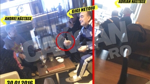 Foştii colegi de ”facultate” Adrian Năstase şi Gigi Neţoiu, întâlnire amicală la munte