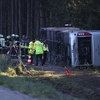 Accident grav pe o autostradă! Un autocar cu 50 de turiști străini s-a răsturnat în Germania. Bilanțul victimelor