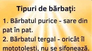 BANCUL ZILEI | Care sunt cele 3 tipuri de bărbați