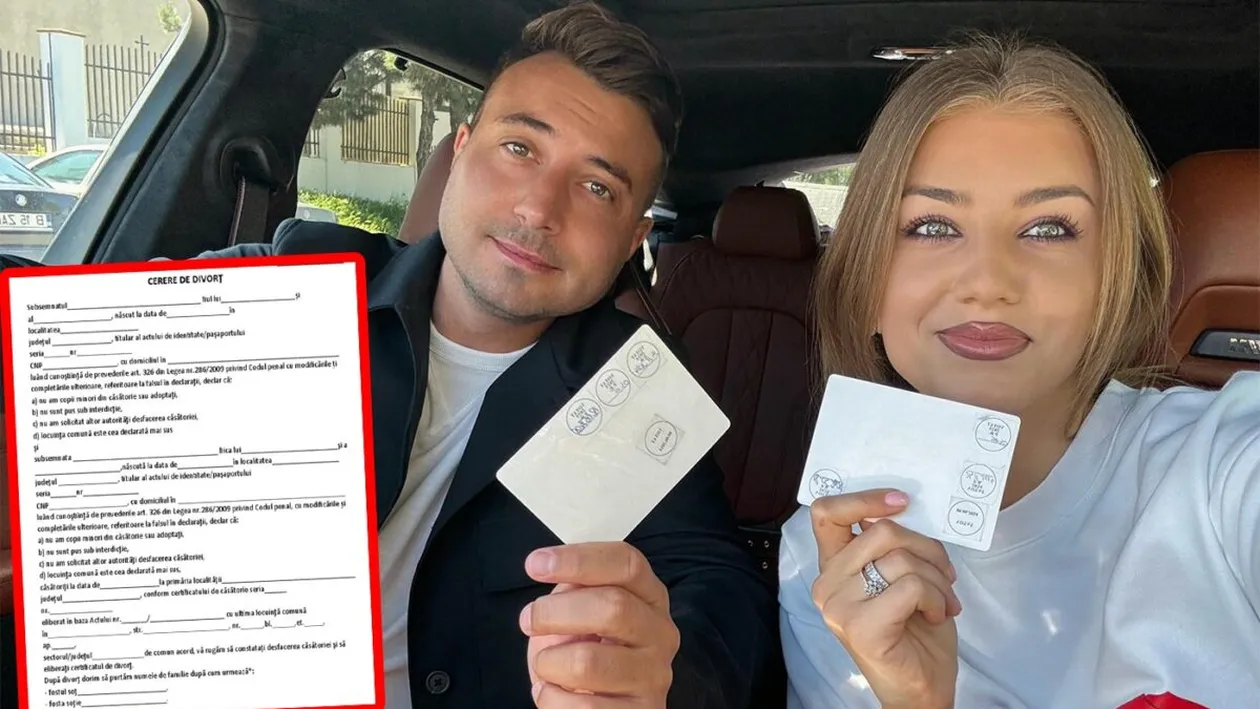 Ce scrie în cererea de divorț a Codruței Filip și a lui Valentin Sanfira, de fapt. Câți bani i-a costat despărțirea