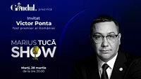 Marius Tucă Show începe marți, 28 martie, de la ora 20.00, live pe gândul.ro