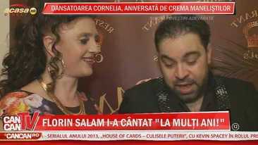 Dansatoarea Cornelia, aniversata de crema manelistilor. Ce cadou special a primit de la Florin Salam