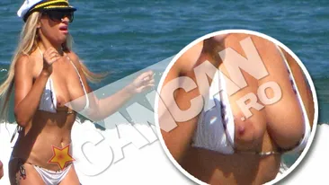 Sanziana Buruiana, ravasita dupa un preludiu excitant in mare! S-a frecat de iubitul ei cu sanii pe afara