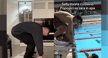 Râzi cu lacrimi! Cum l-a ironizat Mario Fresh pe Selly, după ce a sărit direct pe burtă în bazin. VIDEO