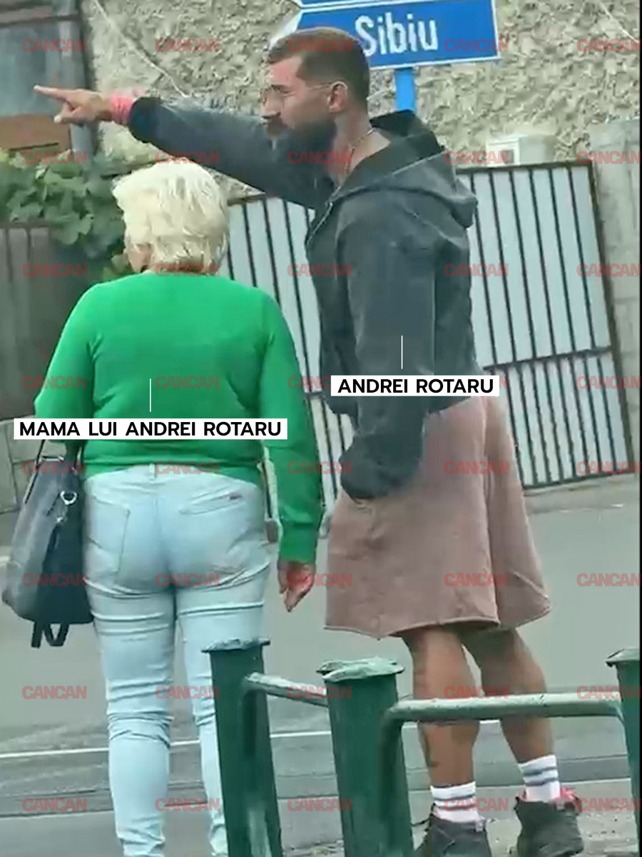 Andrei Rotaru, surprins alături de mama lui în Brașov