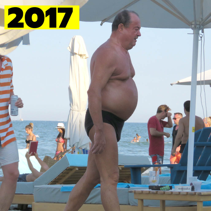”Buldogul” nu renunță la celebrul său slip!