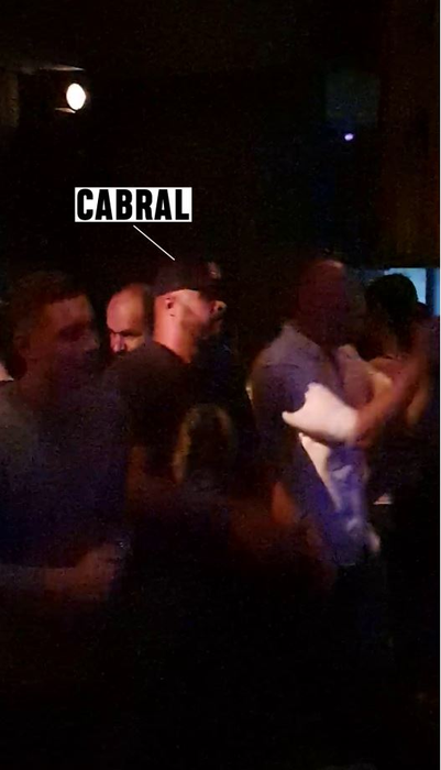 Cabral s-a distrat într-un club-restaurant, alături de câțiva amici