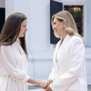 Mirabela Grădinaru, ținută impecabilă la Kiev. Cum și-a făcut apariția în fața Olenei, soția lui Volodimir Zelenski