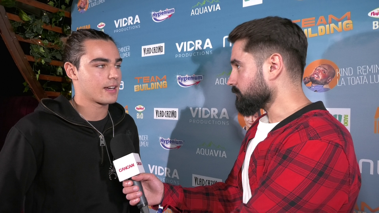 Radu Ștefan Bănică: Am venit să susțin echipa "Teambuilding", filmul e foarte caterincă, mi-a plăcut foarte mult și am venit să sărbătorim acest frumos proiect! (Foto: CANCAN.RO)