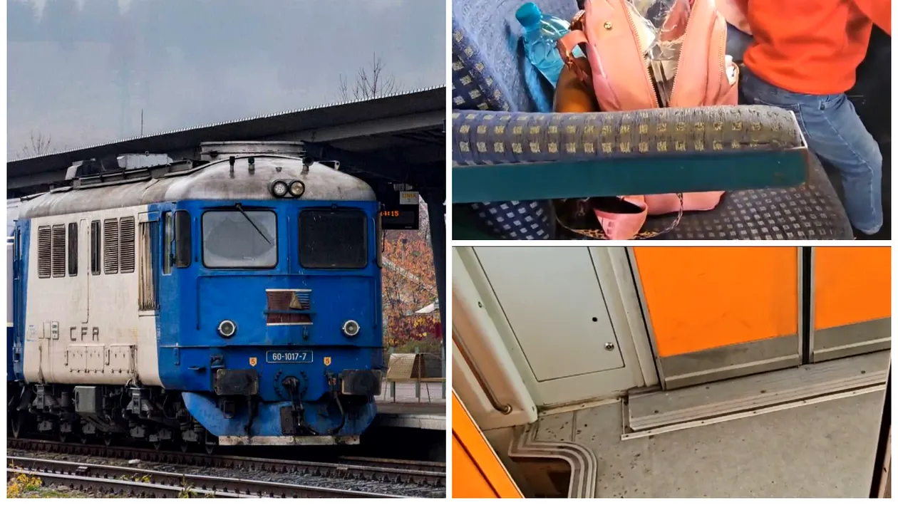Imaginile groazei, într-un tren CFR! Ce a descoperit un călător pe ruta Constanța-București