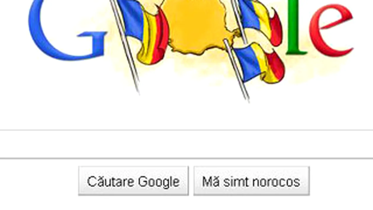 Ziua Nationala a Romaniei este celebrata si de Google cu un logo special