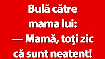 BANC | Neatenția lui Bulă
