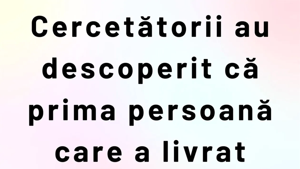 Bancul sfârșitului de săptămână | Prima persoană care a livrat mâncare