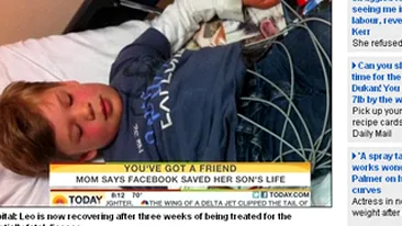 Facebook salveaza vieti! O mama a aflat de pe reteaua sociala ca fiul sau suferea de o boala ce putea sa-i fie fatala!