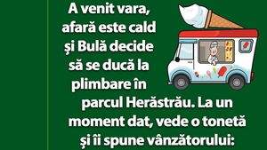 BANC | Bulă se duce în Herăstrău: "2 înghețate, vă rog!"