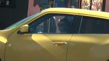 Viitoarea doamnă Bănică a călcat strâmb. Iubi face manevre periculoase în trafic!