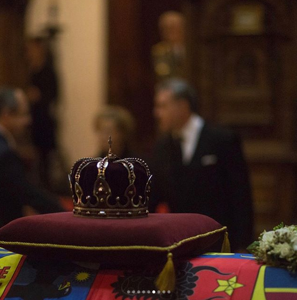 Imagini de la ceremonia funerară a Regelui Mihai I de la Palatul Regal