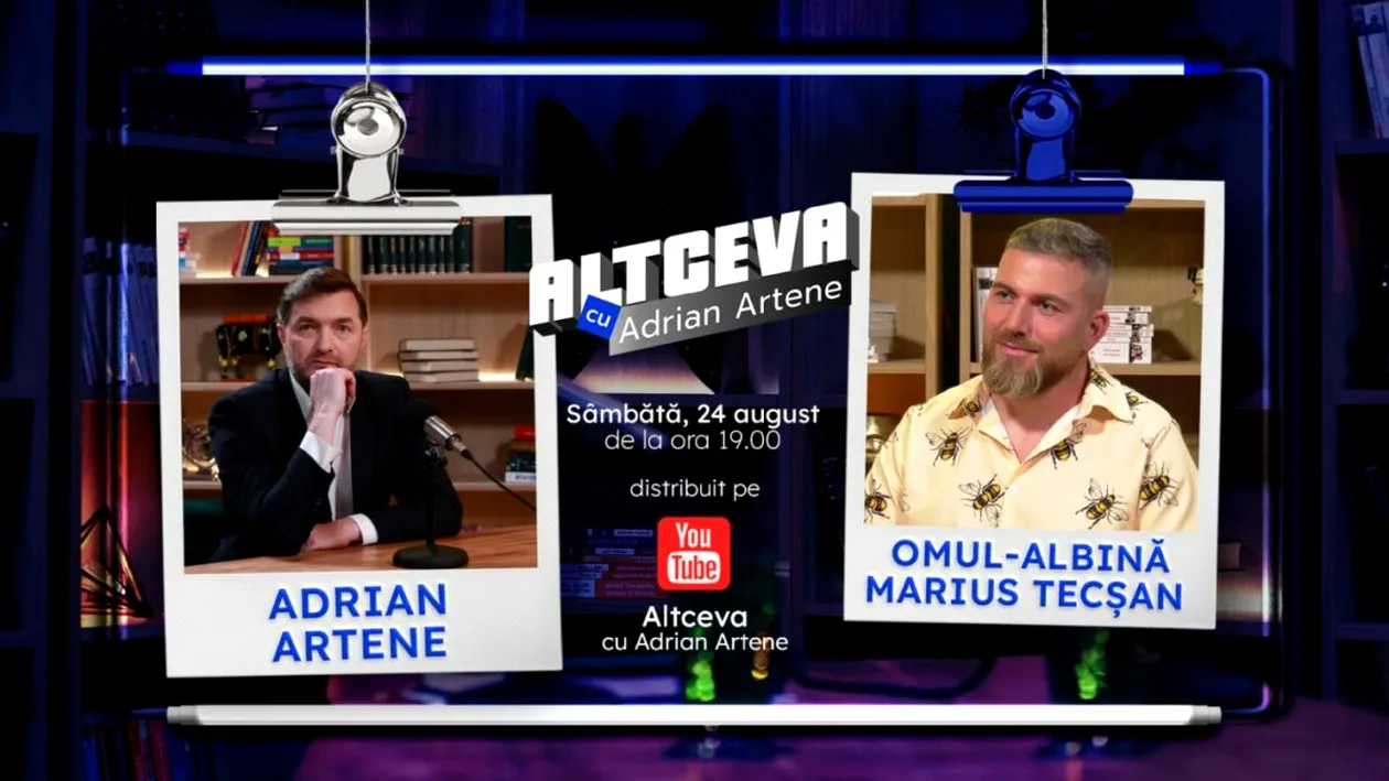 ”Omul-albină” Marius Tecșan vorbește despre CELE MAI CUNOSCUTE MITURI legate de miere și beneficiile ei, în EXCLUSIVITATE, la Altceva cu Adrian Artene