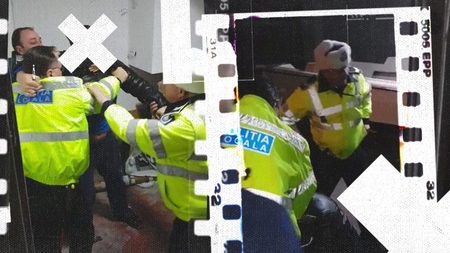Îi acuză pe polițiști că i-au violat domiciliu și l-au maltratat… Vă prezentăm filmările din momentul intervenției nocturne!
