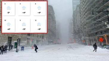 Vortexul polar a adus NINSORI viscolite în România! Zonele în care sunt temperaturi de îngheț