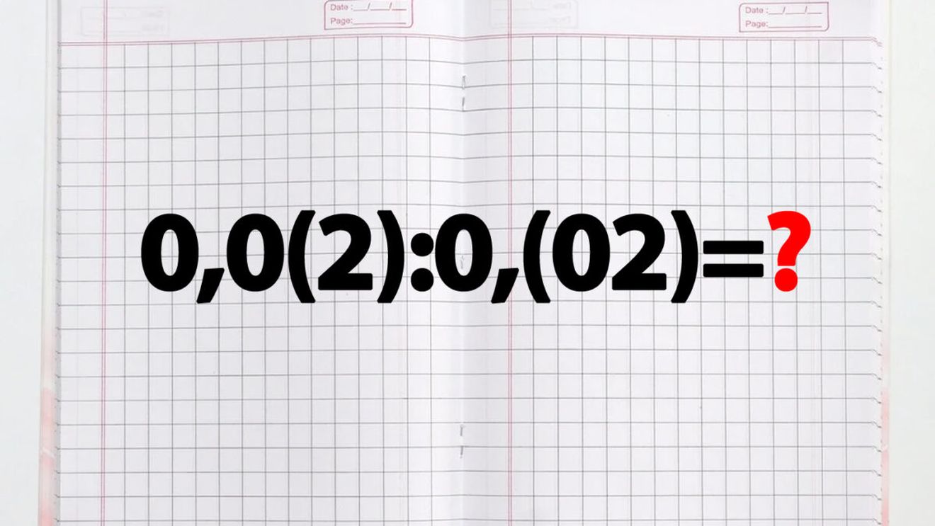 Test IQ exclusiv pentru matematicieni | Calculați 0,0(2):0,(02)