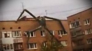 A făcut publice aceste imagini c-un monstru care se căţăra pe-o clădire. Imediat toată lumea a fost şocată