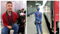 Tânăr nevăzător, umilit de un controlor CFR. Ce a trebuit să îndure, pentru a urca în tren, alături de câinele ghid: „Cu multe replici și jigniri m-am confruntat”