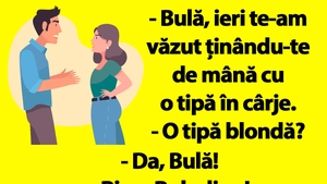 BANC | "Bulă, ieri te-am văzut ținându-te de mână cu o tipă în cârje"