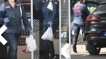 Andreea Marin a ieșit incognito la cumpărături. Din “recuzită” n-au lipsit masca, mănușile și...