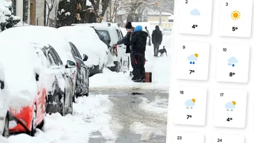 Meteorologii EaseWeather anunță o primăvară polară în România: Ninsori, viscol și ger ca în plină iarnă