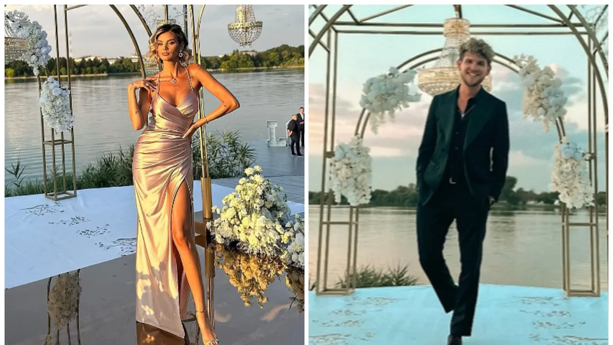 Ramona Olaru, însoțită de Cuza la nunta lui Dani Oțil cu Gabriela Prisăcariu? Imaginile care i-au făcut pe mulți să se gândească la împăcare