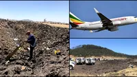 Primele imagini de la tragedia aviatică din Etiopia. Nu există supraviețuitori