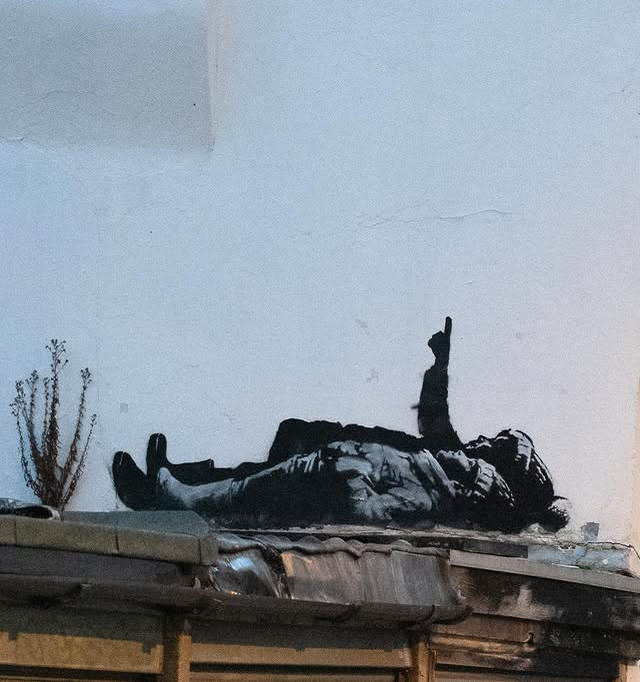 Lucrările celebrului artist Banksy. Foto: Instagram