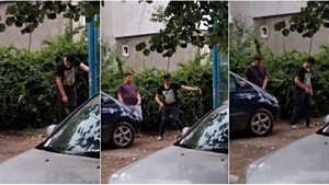 “Zombie” de Brăila! Filmuleț șocant cu tineri drogați, în Piața Concordia