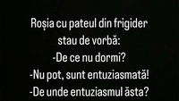 Bancul începutului de săptămână | Ce discută roșia și pateul din frigider, de fapt