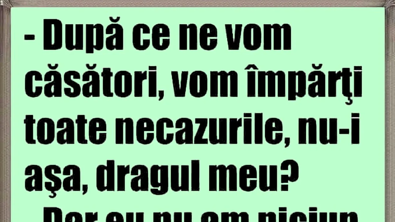 Bancul de vineri | Împărțirea necazurilor