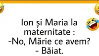 BANC | Ion şi Maria la maternitate