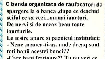 BANC | O bandă dă o spargere la o bancă și găsesc în seif numai iaurturi: Unde-s banii?