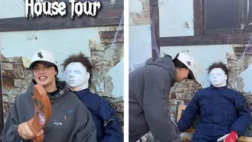 Cum și-a decorat Antonia casa de Halloween. Numai în filme vezi așa ceva!