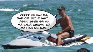Îi prieşte ”evadarea” din arestul la domiciliu! Şi-a făcut poftele pe plaja milionarilor!