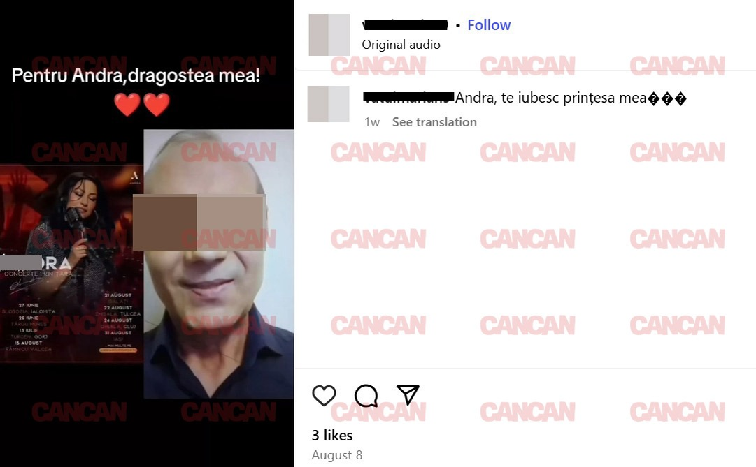 IMAGINI ÎN PREMIERĂ. Motivul pentru care soții Măruță au cerut ordin de protecție. Hărțuitorul a făcut o obsesie pentru Andra: ”Te iubesc mult, îngeraș!”