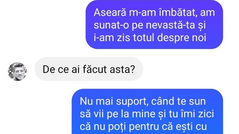 BANC | ”Aseară m-am îmbătat, am sunat-o pe nevastă-ta”