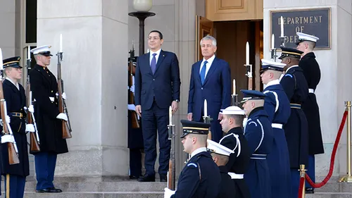 Victor Ponta, intalnire cu secretarul Apararii al SUA, Chuck Hagel! Romania a fost laudata pentru operatiunile internationale